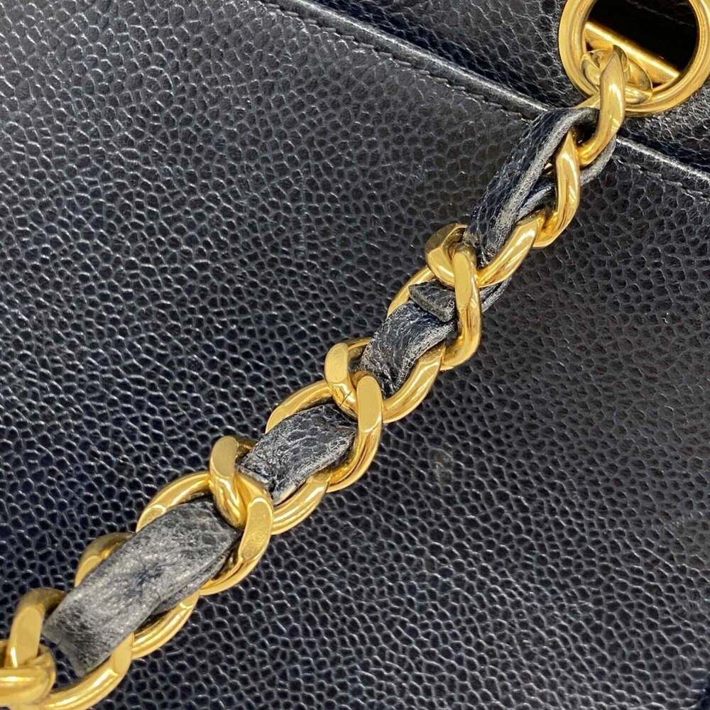 CHANEL Blue Caviar Leather Tote Bag - Picture 9 of 11